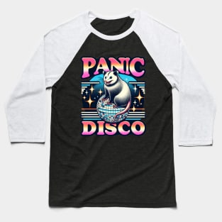 Funny Opossum Meme Panic Anxiety, Disco Funny Saying Humor Baseball T-Shirt